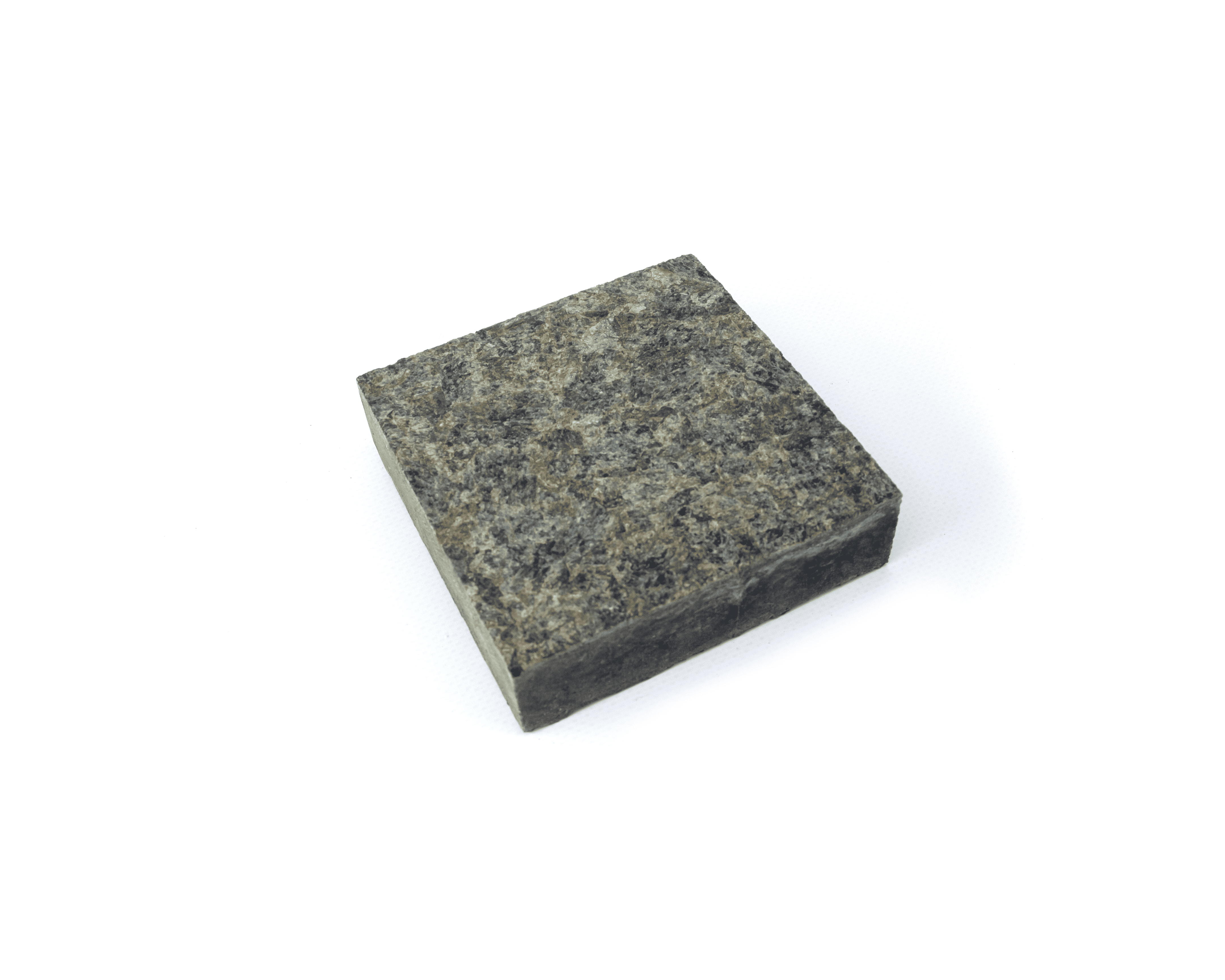 Kostka granitowa cięta płomieniowana ciemnoszara Labradoryt 10х10х3 cm