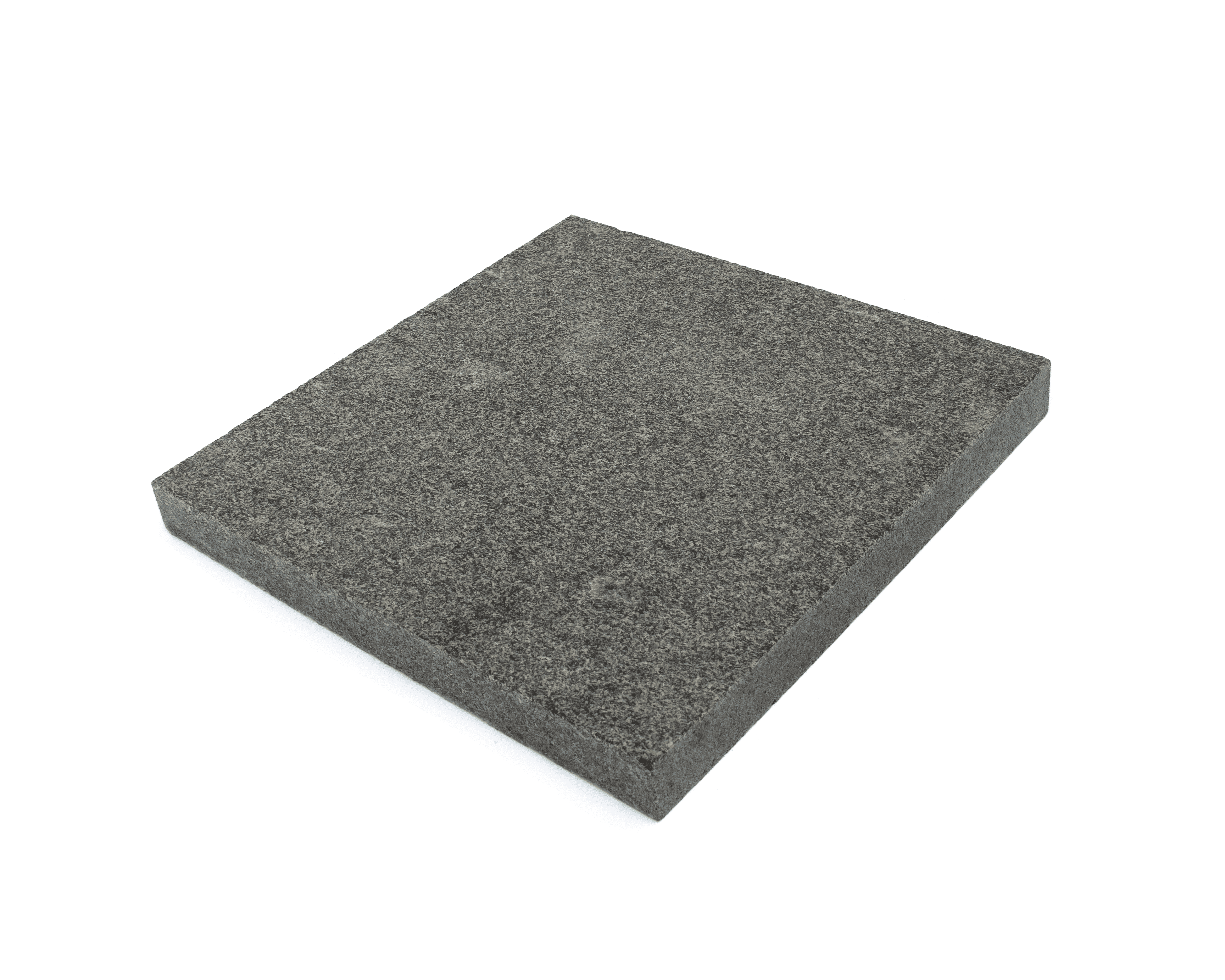 Płyta granitowa chodnikowa płomieniowana ciemnoszara Gabro