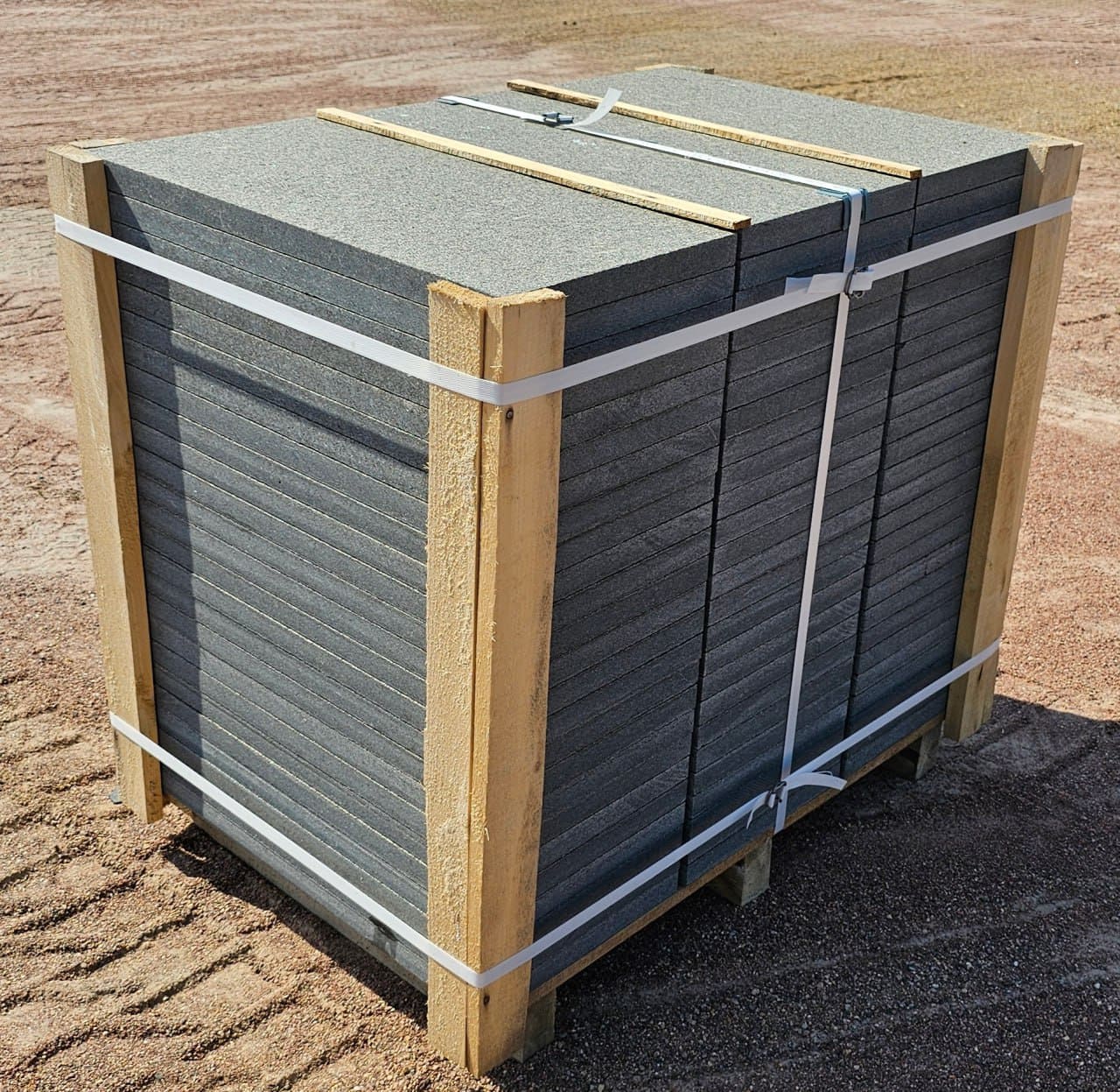 Płyta granitowa płomieniowana ciemnoszara Gabro 60х30х5 cm - dodatkowe zdjęcie